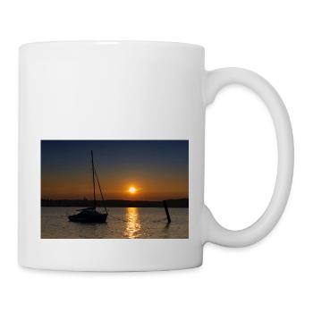 Sonnenuntergang am Ammersee - Tasse - Weiß - Rechts