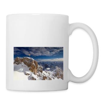 Zugspitze summit cross - Mug - white - Right