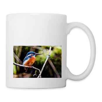 Eisvogel - Tasse - Weiß - Rechts