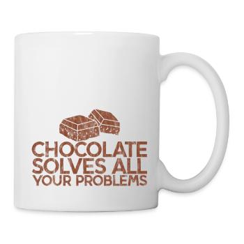 Chocolate Solves All Your Problems 3 - Mug - white - Right