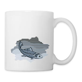 Poisson - Mug blanc - blanc - Droite