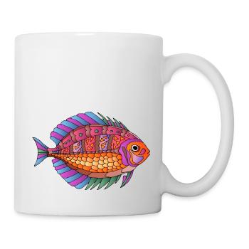 Poisson - Mug blanc - blanc - Droite