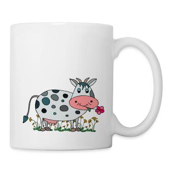 Kuh - Tasse - Weiß - Rechts