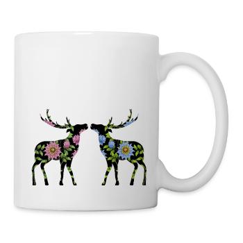 Cerf - Mug blanc - blanc - Droite