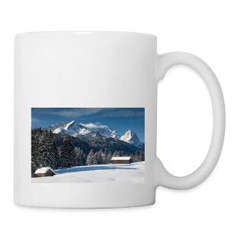 Winter atmosphere with Zugspitze - Mug - white - Right