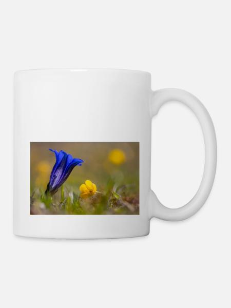Enzian - Tasse - Weiß