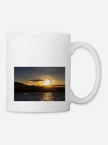 Kitesurfer am Kochelsee - Tasse - Weiß