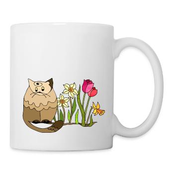 Katze - Tasse - Weiß - Rechts