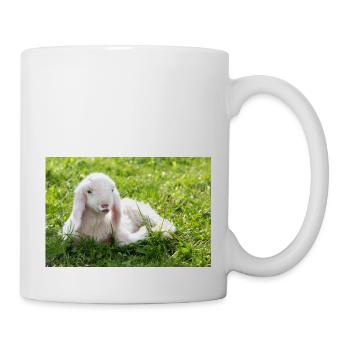 Lamm mit Kussmund - Tasse - Weiß - Rechts