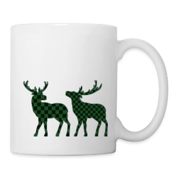 Hirsch - Tasse - Weiß - Rechts