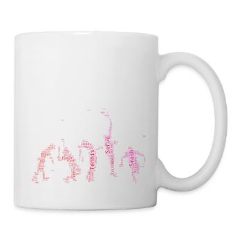 Tennis Tennis Femmes Joueurs de tennis Hommes - Mug blanc - blanc - Droite