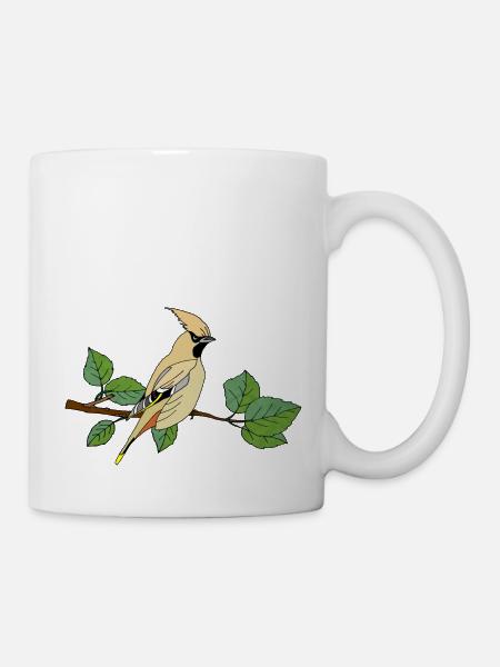 Bunter Vogel - Tasse - Weiß