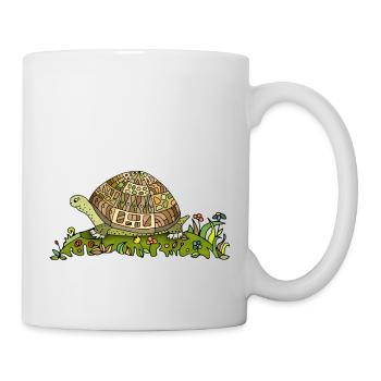 Tortue - Mug blanc - blanc - Droite