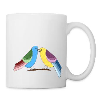 Oiseaux - Mug blanc - blanc - Droite
