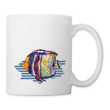 Poisson - Mug blanc - blanc - Droite