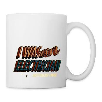 électricien électricien bavoir amusant cadeau d’anniversaire - Mug blanc - blanc - Droite