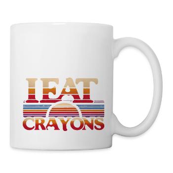 I Eat Crayons 8 - Tasse - Weiß - Rechts