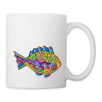 Poisson - Mug blanc - blanc - Droite