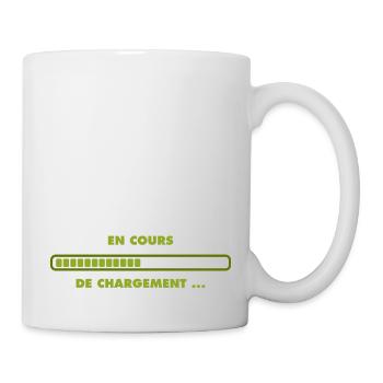 Calimero en cours de chargement - Mug blanc - blanc - Droite