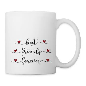 Beste Freunde - Tasse - Weiß - Rechts