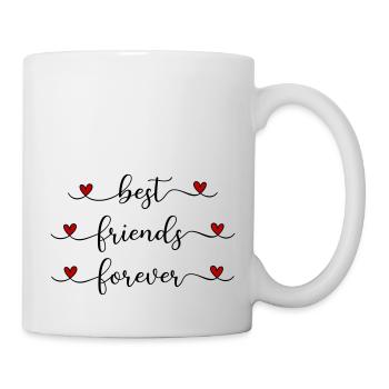 beste Freunde - Tasse - Weiß - Rechts