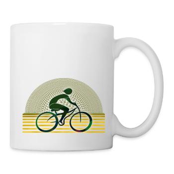 Cycliste - Mug blanc - blanc - Droite
