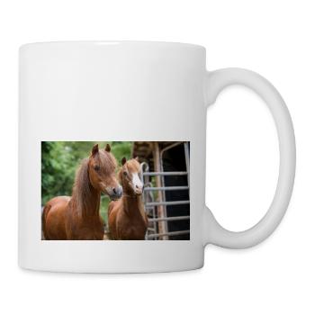 Jana und Josy die beiden Reitponystuten - Tasse - Weiß - Rechts