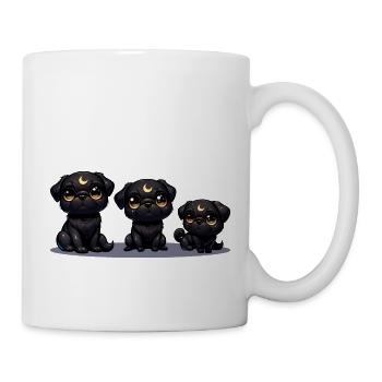 Moonlit Night Puppies - Mug - white - Right
