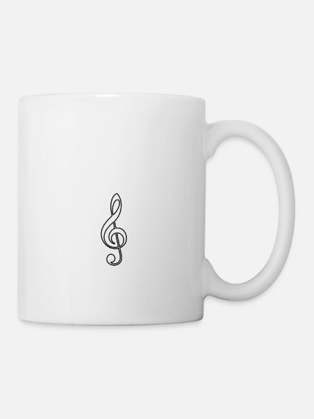 Clé musique -idée cadeau original - Mug blanc - blanc