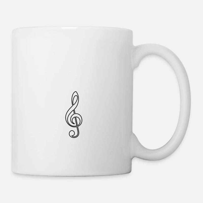 Clé musique -idée cadeau original - Mug blanc - blanc
