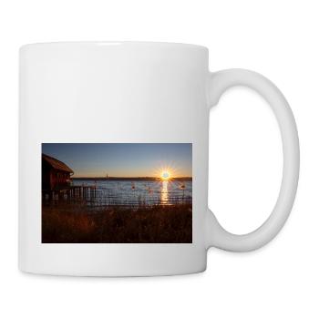 Sonnenaufgang am Ammersee - Tasse - Weiß - Rechts