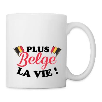 Belge Belgique humour - Mug blanc - blanc - Droite
