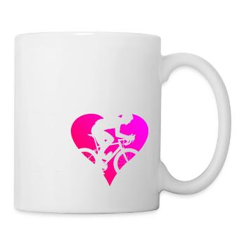 Vélo de route Vélo de route Vélo de route Vélo de route pour hommes - Mug blanc - blanc - Droite