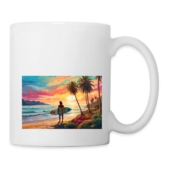 Surf & Vagues - Mug blanc - blanc - Droite