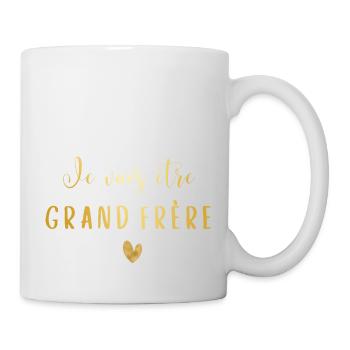Je vais être Grand frère-annonce grossesse - Mug blanc - blanc - Droite