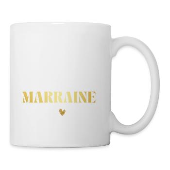 Veux-tu être ma marraine - Mug blanc - blanc - Droite