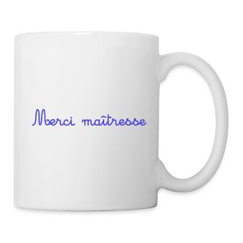 MERCI. THANKS. THANK YOU. ANNIVERSAIRE. NAISSANCE. - Mug blanc - blanc - Droite