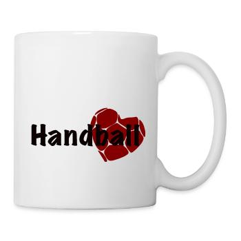 Handball Herz - Tasse - Weiß - Rechts