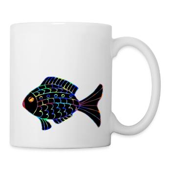 Fisch - Tasse - Weiß - Rechts