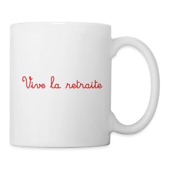 RUHESTAND. RUHESTAND. PENSIONIERT. SENIOR. OMA. OPA - Tasse - Weiß - Rechts