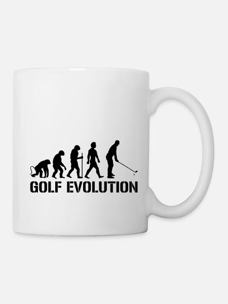 evolution golf - Tasse - Weiß