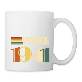 Jahrgang 1943 - 1943 Geburtstagsgeschenk - Tasse - Weiß - Rechts
