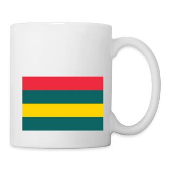Insel Mauritius / Flagge von Mauritius - Tasse - Weiß - Rechts