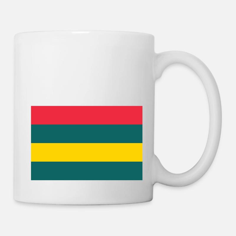 Insel Mauritius / Flagge von Mauritius - Tasse - Weiß