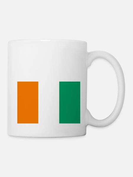 Ivory Coast / Flag of Côte d'Ivoire - Mug - white