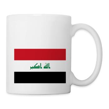 Irak flag / Drapeau Irak - Mug - white - Right