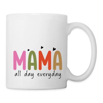 Multicolor Mama - Mutige und helle Mutterschaft Stateme - Tasse - Weiß - Rechts