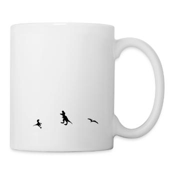 Ufo Alien Dinosaure - Mug blanc - blanc - Droite