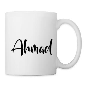 Name - Ahmad - Tasse - Weiß - Rechts