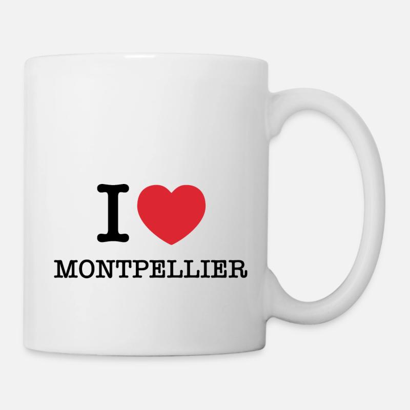 J’aime Montpellier | Montpellier - Mug blanc - blanc